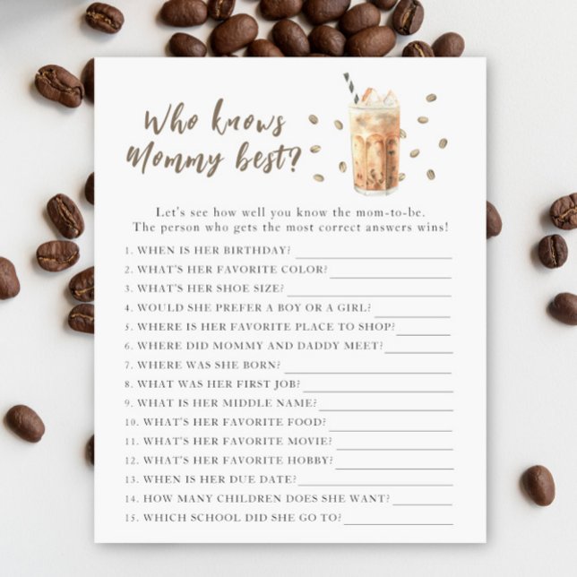 Brouwen baby shower - Wie kent mama het beste (Creator heeft geüpload)