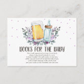 Brouwen Breng een boek Biertjes en flessen Rustic Informatiekaartje (Voorkant)