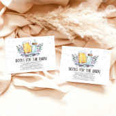 Brouwen Breng een boek Biertjes en flessen Rustic Informatiekaartje