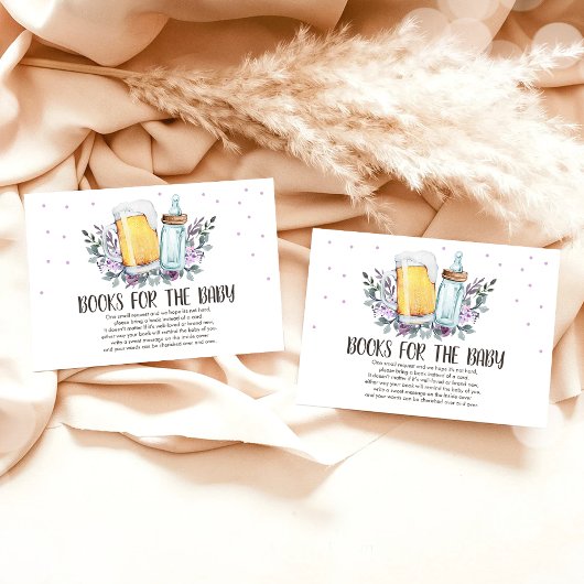 Brouwen Breng een boek Biertjes en flessen Rustic Informatiekaartje