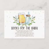 Brouwen Breng een boek Biertjes en flessen Rustiek Informatiekaartje (Voorkant)