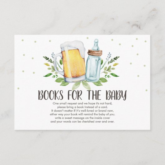 Brouwen Breng een boek Biertjes en flessen Rustiek Informatiekaartje (Voorkant)