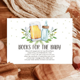 Brouwen Breng een boek Biertjes en flessen Rustiek Informatiekaartje