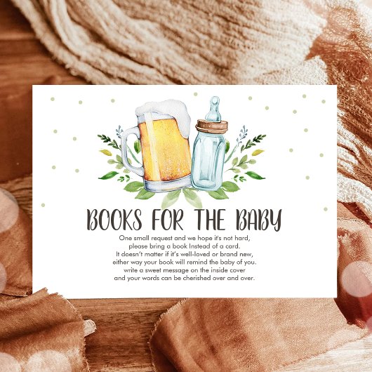 Brouwen Breng een boek Biertjes en flessen Rustiek Informatiekaartje