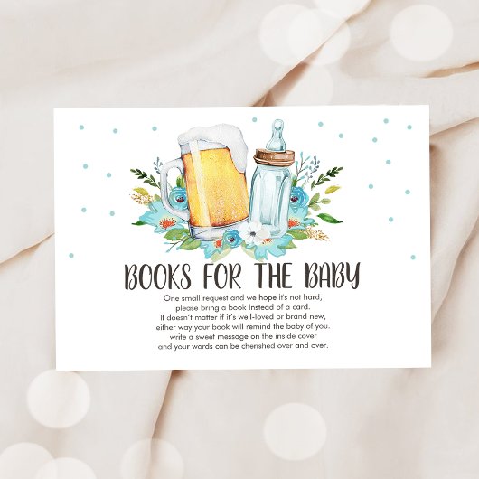 Brouwen Breng een boekenbier en flessen Rustic Boy Informatiekaartje