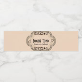 Brouwen en Boos Zombie Tonic Apothecary Waterfles Etiket (Enkel label)