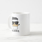 Brouwen kan het positieve koffiewoordje doen koffiemok (Voorkant links)