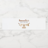 Brouwen koffie Baby shower Waterfles Etiket (Enkel label)