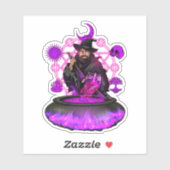 Brouwen met Magic Brew Wizard Logo Sticker (Vel)