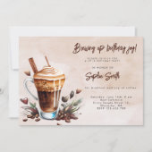 Brouwen op verjaardag vreugde koffie verjaardag br kaart (Voorkant)