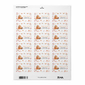 Brouwen Pumpkin Spice Coffee Baby shower Adres Etiket (Full Sheet)