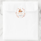 Brouwen Pumpkin Spice Coffee Baby shower Bedankt Ronde Sticker (Tas)
