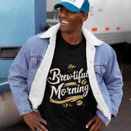 Brouwen-tiful ochtend Grappig Koffie Gifted Design T-shirt