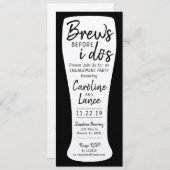 Brouwen voor ik het Verloving van de huwelijkspart Kaart (Voorkant / Achterkant)