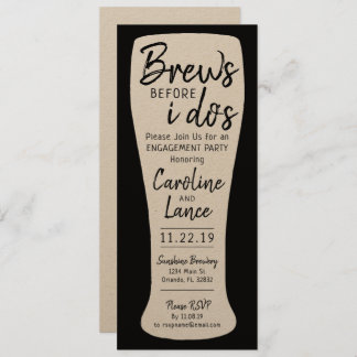 Brouwen voor ik het Verloving van de huwelijkspart Kaart