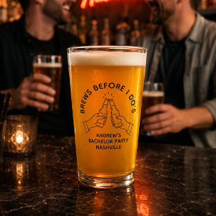 Brouwen voor ik trouw bruidegom feest bierglas glas
