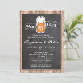 BROUWEN Voordat De I Do's Couple's Showers Uitnodi Kaart (Staand voorkant)