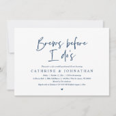 Brouwen voordat ik dat doe, bruiloft repetitie Din Kaart (Voorkant)