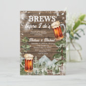 Brouwen voordat ik het Forest Wood-repetitiediner Kaart (Staand voorkant)