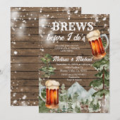 Brouwen voordat ik het Forest Wood-repetitiediner Kaart (Voorkant / Achterkant)