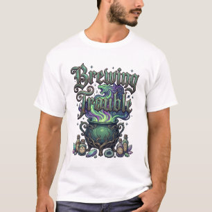 Brouwende Problemen Ketel Draak Alchemie Kristalle T-shirt