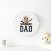 Brouwende Vader Bier Vintage Gravure Shirt Ontwerp Grote Klok (Huis)