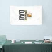 Brouwende Vader Bier Vintage Gravure Shirt Ontwerp Spandoek (Beurs)