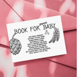 Brouwerij Baby - B&W - Boek voor Baby-insteekkaart Plaatskaartje