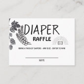 Brouwerij Baby - B&W - Luidere Raffle nodigt toevo Plaatskaartje (Voorkant)