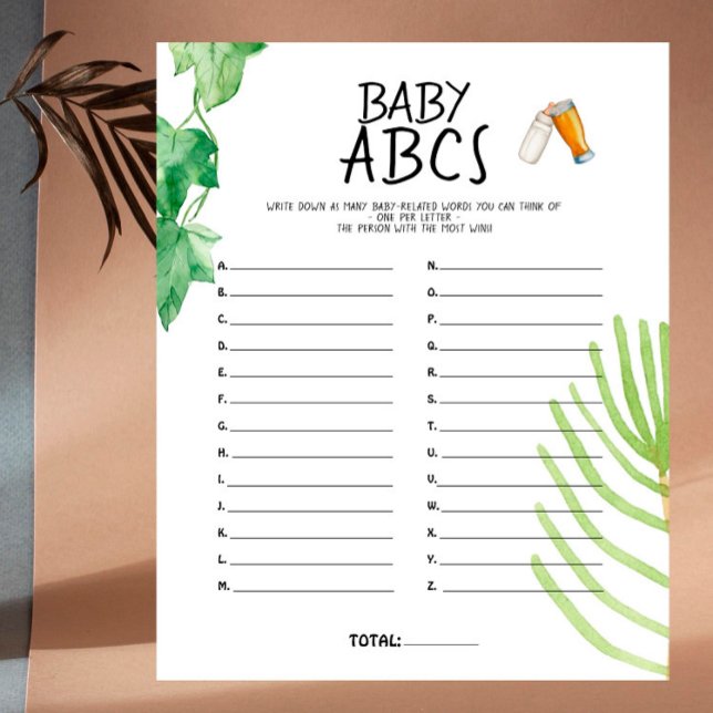 Brouwerij-Baby - Kleur - Baby shower-ABCs-spel (Creator heeft geüpload)