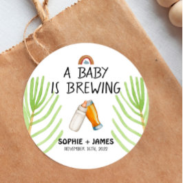 Brouwerij Baby - Kleur - Baby Shower Favor Sticker