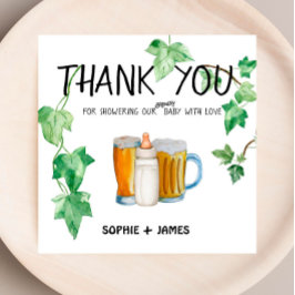 Brouwerij Baby - Kleur - Baby shower Hartelijk dan Bedankkaart