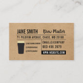 Brouwerij | Bier Selectie Visitekaartje (Achterkant)