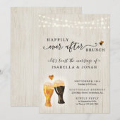 Brouwerij bruiloft brunch uitnodiging (Voorkant / Achterkant)