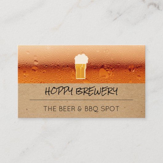 Brouwerij | Café | Bierpul Visitekaartje (Voorkant)