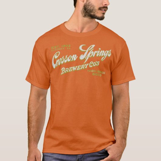 Brouwerij Cresson Springs - Cresson, PA T-shirt (Voorkant)