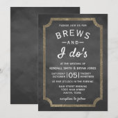 Brouwerij en ik... Chalkboard Wedding Kaart (Voorkant / Achterkant)