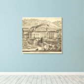 Brouwerij en mouterij van A Reymann Canvas Afdruk (Insitu (Houten vloer))