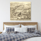 Brouwerij en mouterij van A Reymann Canvas Afdruk (Insitu (Slaapkamer))