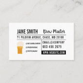 brouwerij | Frosted Mok Visitekaartje (Achterkant)