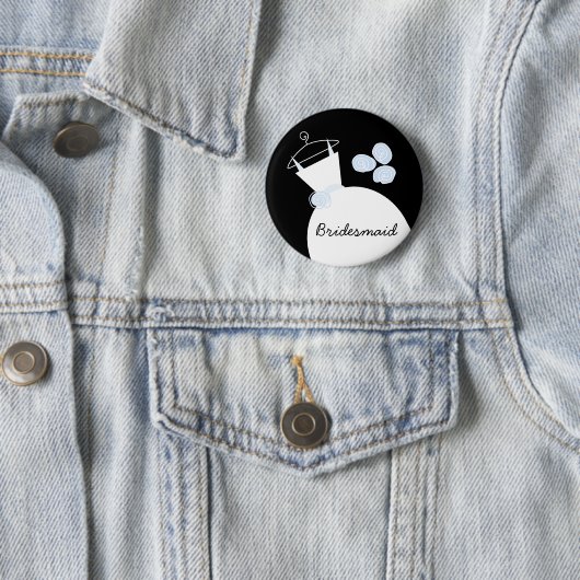 Brouwerij Gwn Blue 'Bridesmaid' knop zwart Ronde Button 5,7 Cm (In situ)