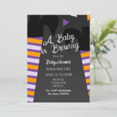 Brouwerij-heks-Baby shower-halloween-partij Kaart (Staand voorkant)