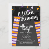 Brouwerij-heks Feet Halloween Party Birthday Kaart (Voorkant)