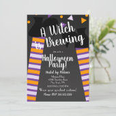 Brouwerij-heks Feet Halloween Party Birthday Kaart (Staand voorkant)