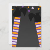 Brouwerij-heks Feet Halloween Party Birthday Kaart (Achterkant)