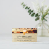 Brouwerij | Logo bier | Houtkorrels Visitekaartje (Staand voorkant)