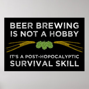 Brouwerij na de Hopocalyptische overlevingsvaardig Poster