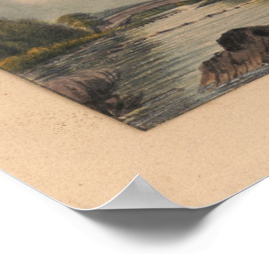 Brouwerij op Upper Schuylkill River Print PA (Hoek)