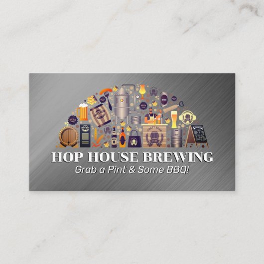 Brouwerij productieapparatuur | Bier Visitekaartje (Voorkant)