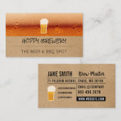 Brouwerij | Pub House | Mok bier Visitekaartje (Voorkant / Achterkant)